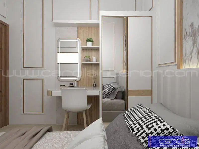 Kamar Set Ranjang, Backdrop, Headboard, Meja Rias, Almari Murah