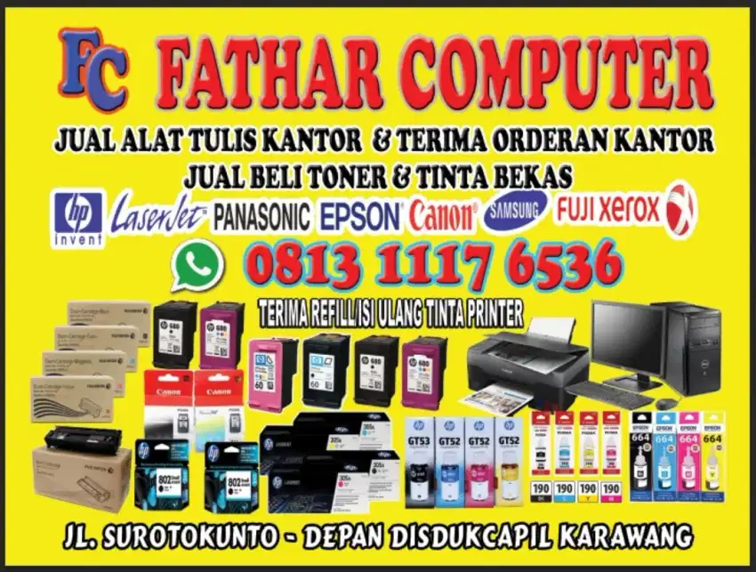 Siap terimah tinta printer.