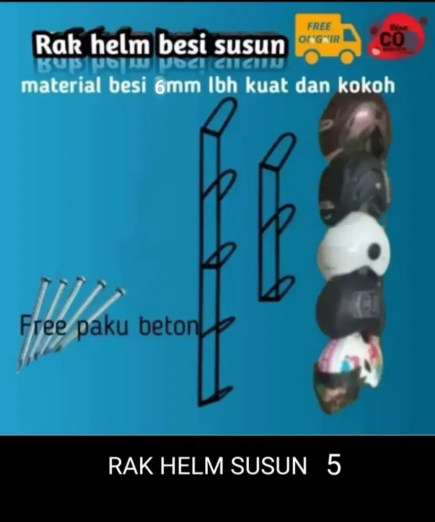 Gantungan helm dinding rak gantungan helm dinding