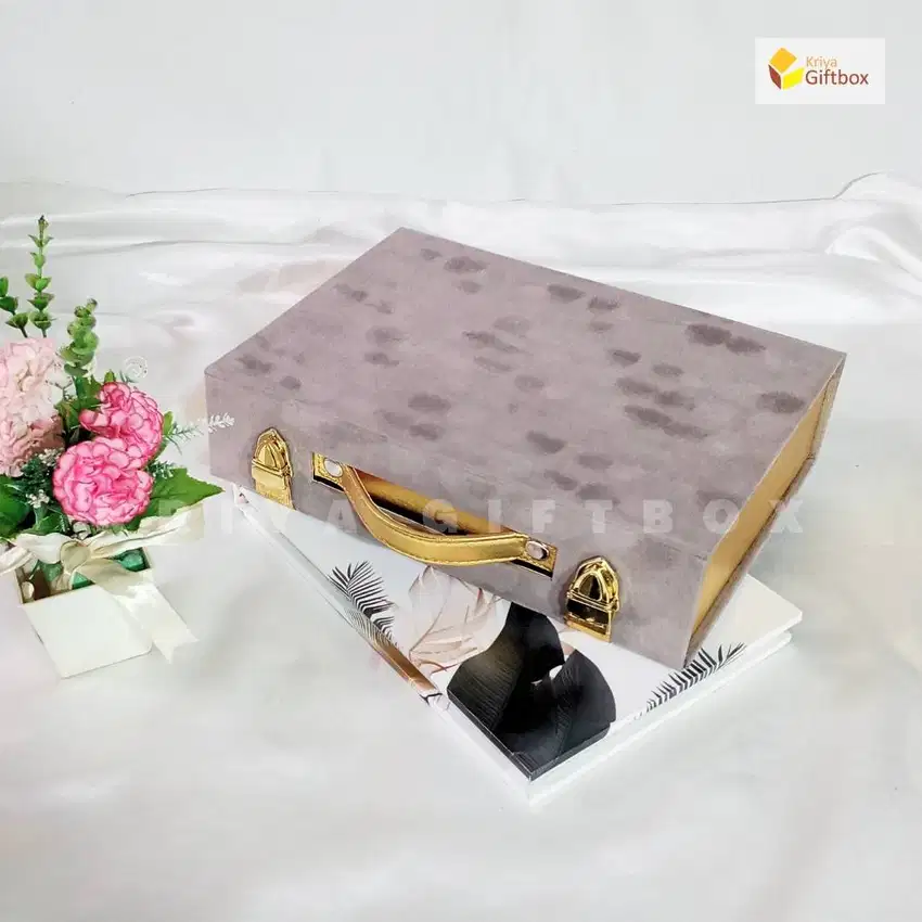 Box Album Foto Bahan Suede Ukuran 33x23x6 | Tas Album Foto Wedding