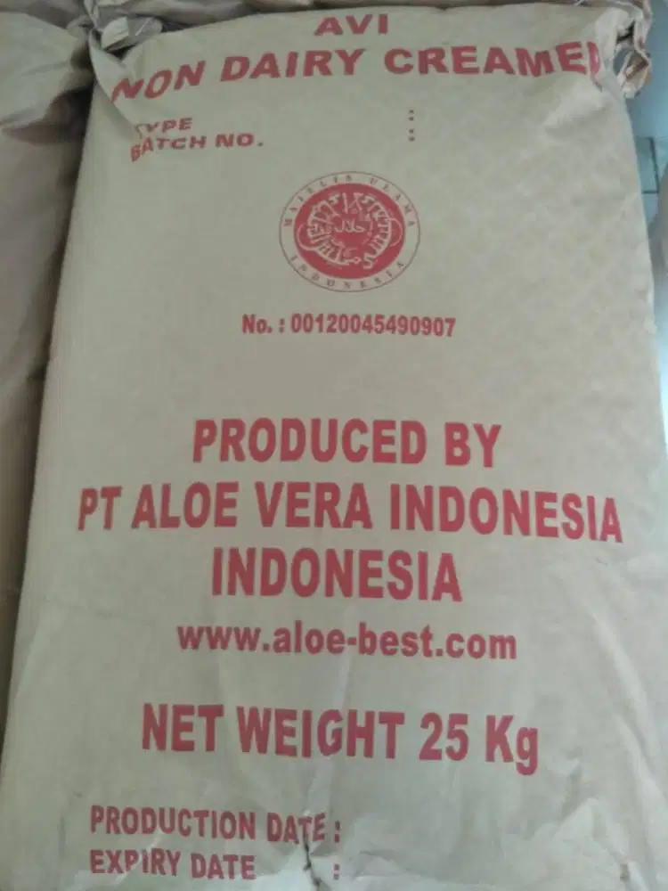 Non Dairy Creamer (NDC) / Krimer Ex AVI dan Ampec Whey Powder
