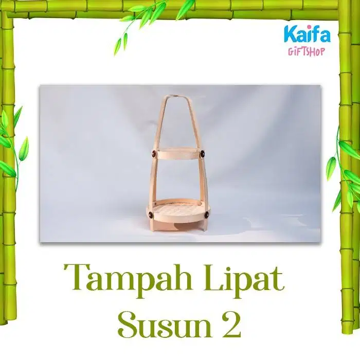 Tampah Bambu Tradisonal Lipat Susun 2