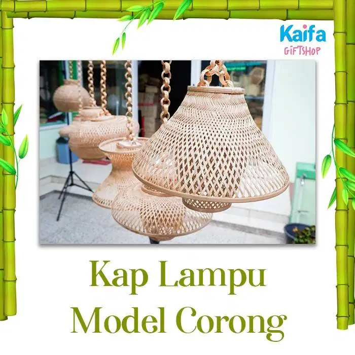 Kap Lampu Unik Handmade Model Corong