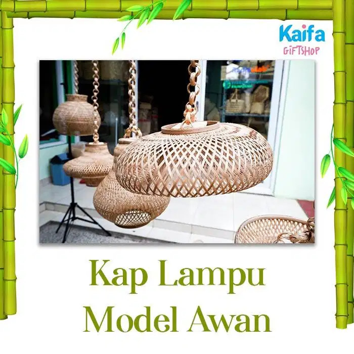 Kap Lampu Unik Handmade Model Awan