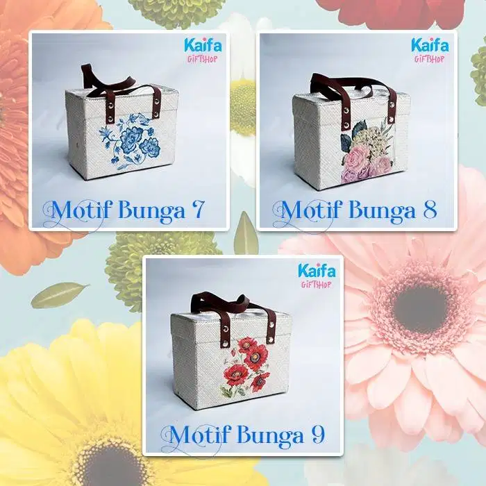 Tas Fashion Anyam Pandan Model Bunga