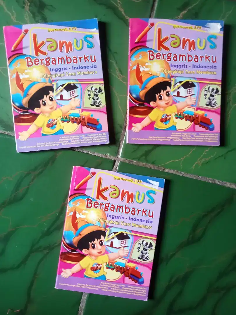 BORONGAN 3 PCS BUKU BARU KAMUS BERGAMBARKU