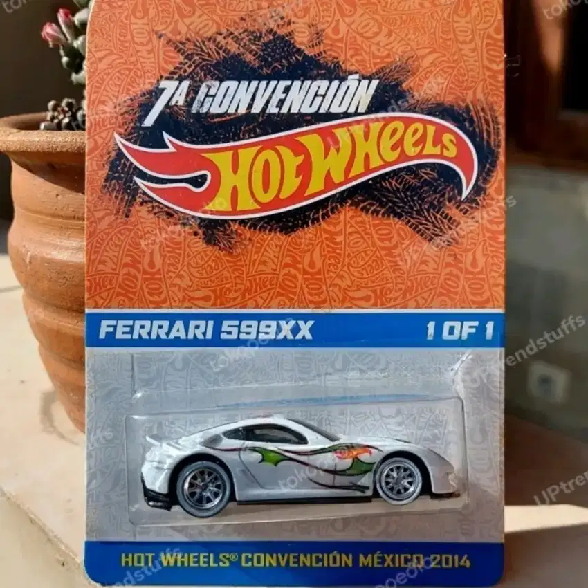 Hot Wheels FERRARI 599XX White Flame MEXICO CONVENCION 1 of 1