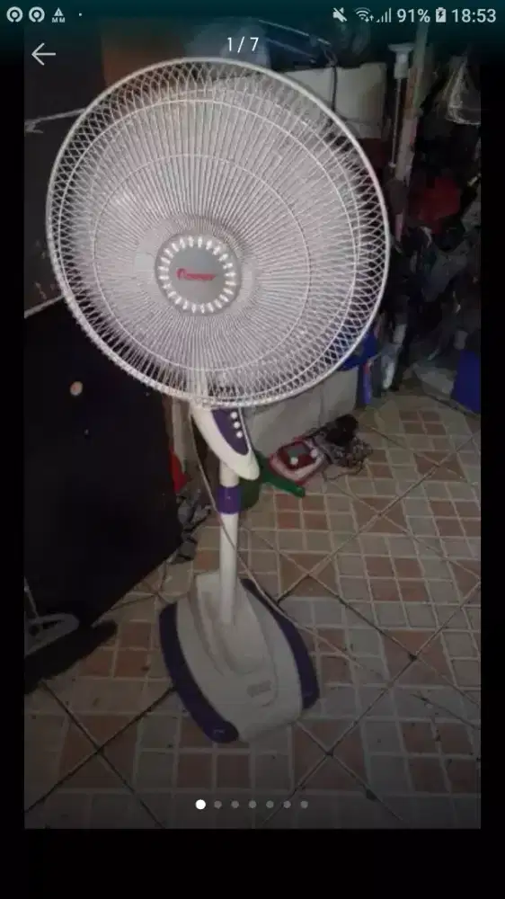 Kipas lantai berkualitas uk 16 kond normal ful cpt murah sj deh