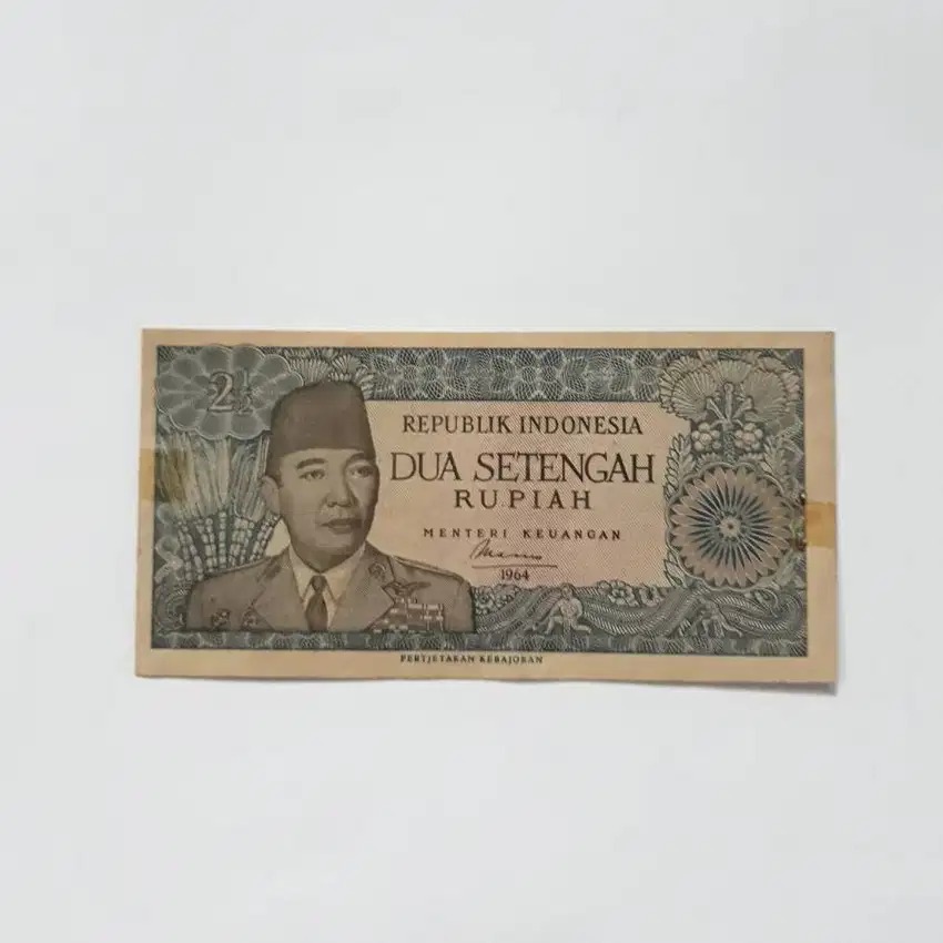 Uang Kuno 2.5 Rupiah 1964 No Cantik