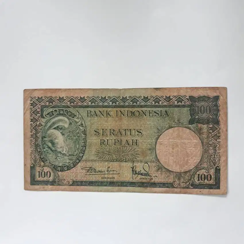 Uang Kuno 100 Rupiah 1957