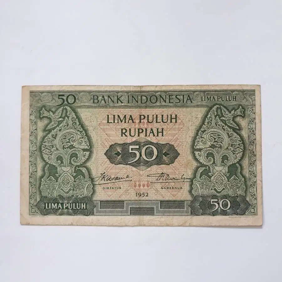 Uang kuno 50 Rupiah 1952