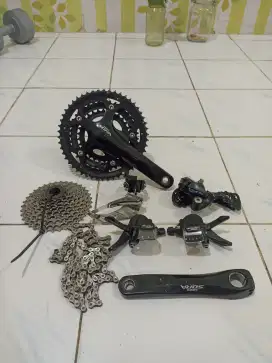 Groupset shimano sora flatbar 3x9speed mix acera