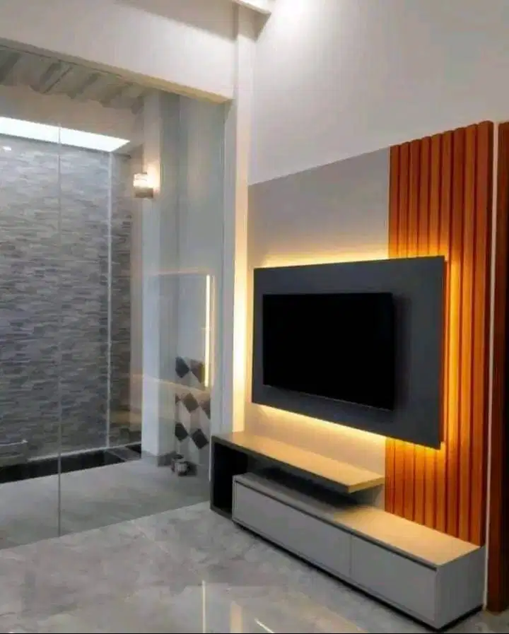 Interior Backdrop tv minimalis