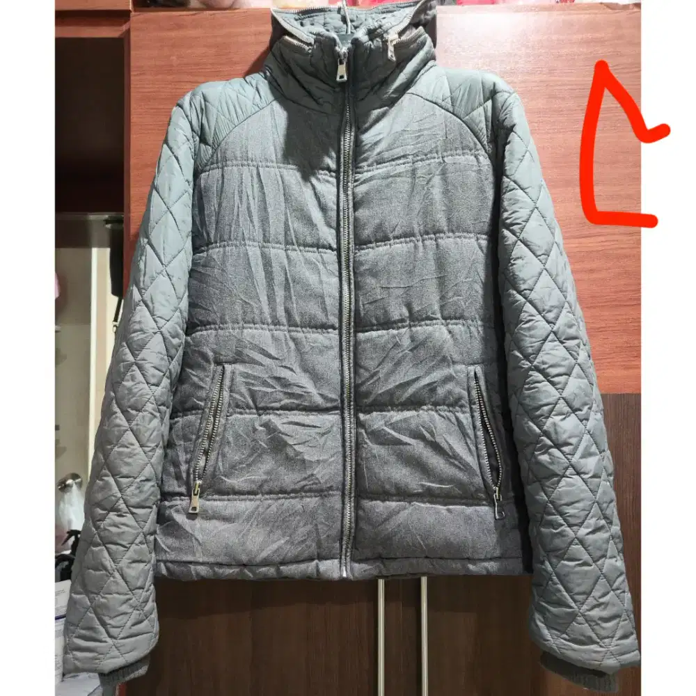 Jaket Hoodie Biker / Motor Tebal