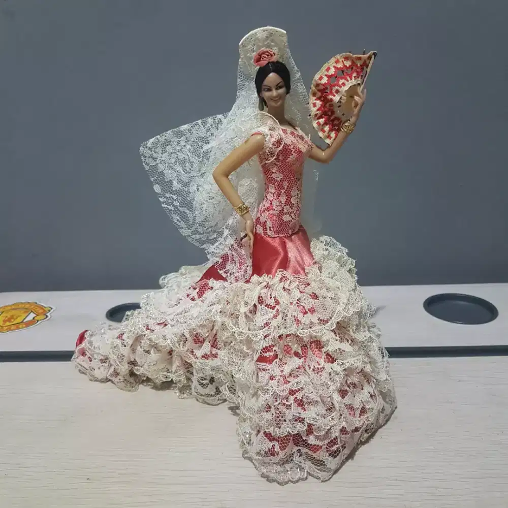 Pajangan Boneka Vintage Marin Chiclana Flamenco Spanyol Eropa