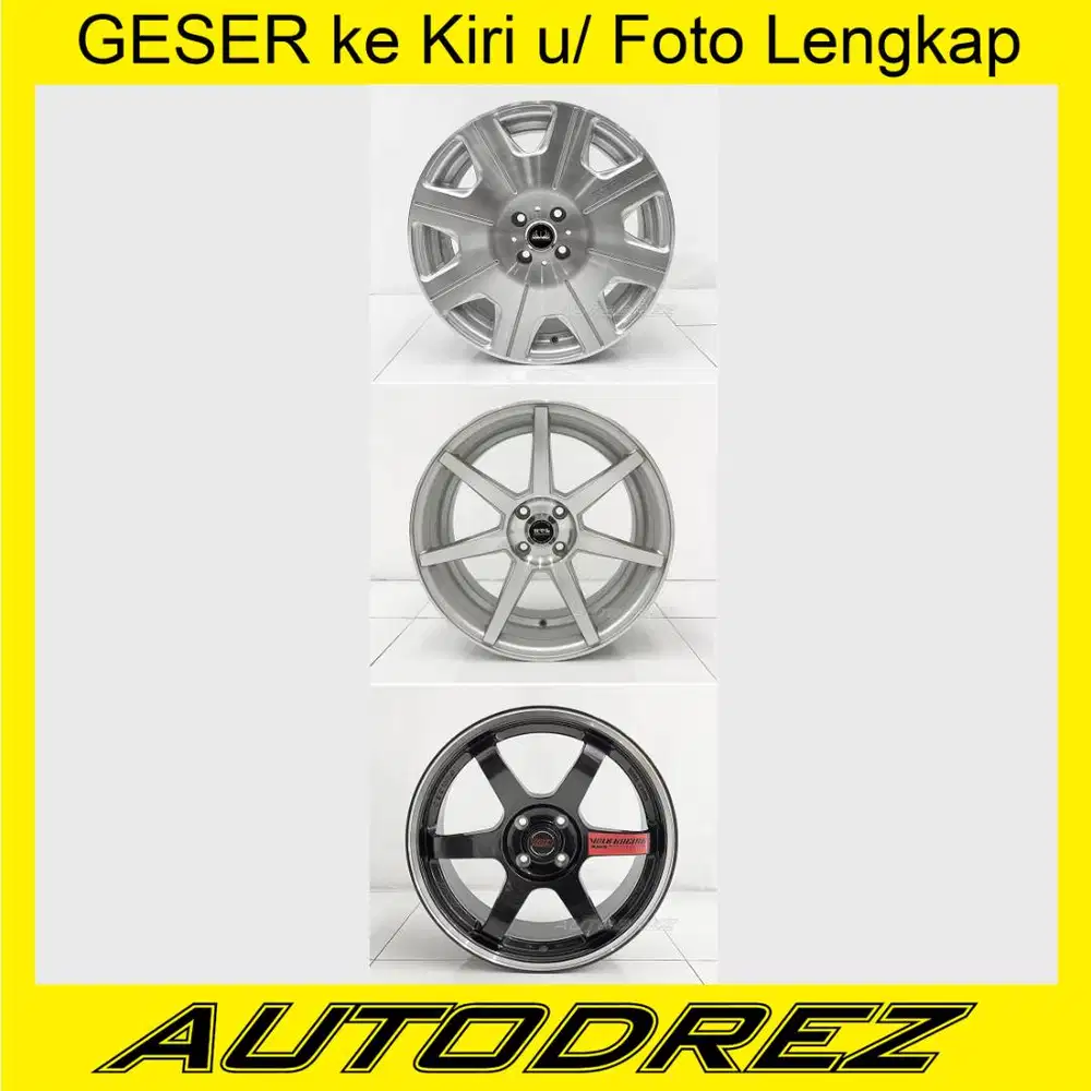 Velg Ring 17 R17 PCD 4x100 Lubang 4 H4 Jazz Yaris Swift Honda Toyota