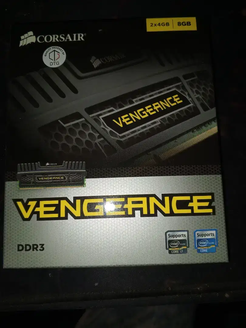 Corsair Vengeance DDR3 8GB KIT BNIB (Beli New in Box) Segel Dosbox