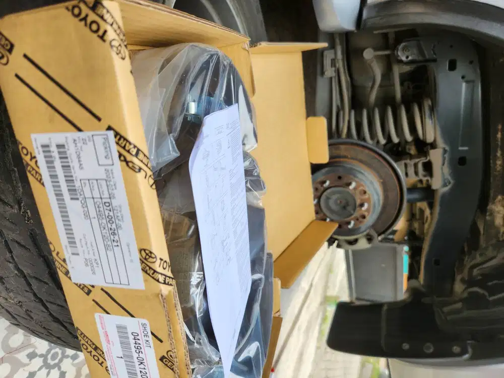 Kampas Rem Fortuner VRZ tromol (belakang)