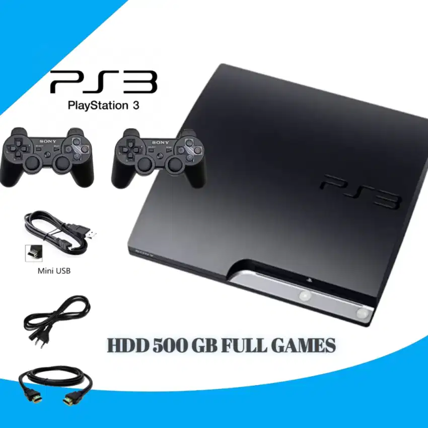 ps 3 slim hdd 500 gb full game terbaru