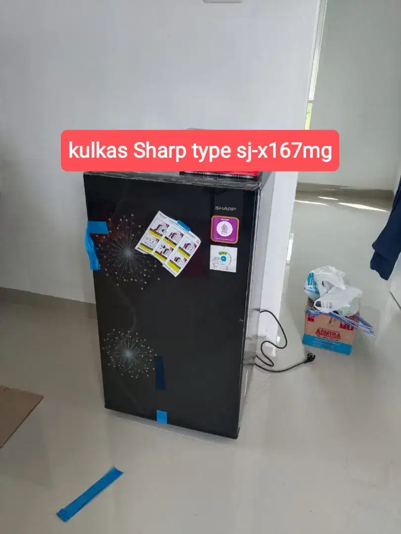 Kulkas Sharp 1 pintu bisa cash atau credit