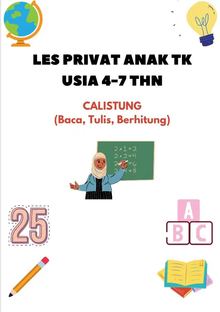 Guru Les Privat Anak TK Usia 4-7 tahun (Datang Kerumah)