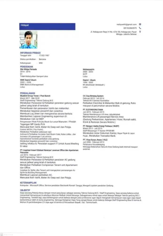 Saya  Mencari Kerjaan Sampingan maintenance di kost,ruko atau perumahn