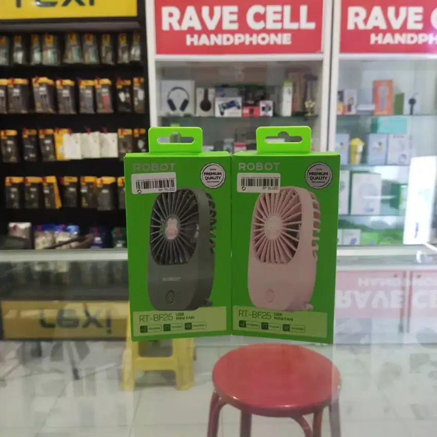 Kipas Angin ROBOT RT-BF25 USB Mini Fan 1200mAh ( RAVE CELL SAKO )