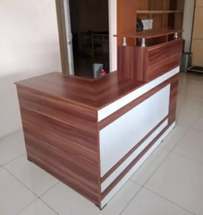 COD Meja kasir cantik model leter L