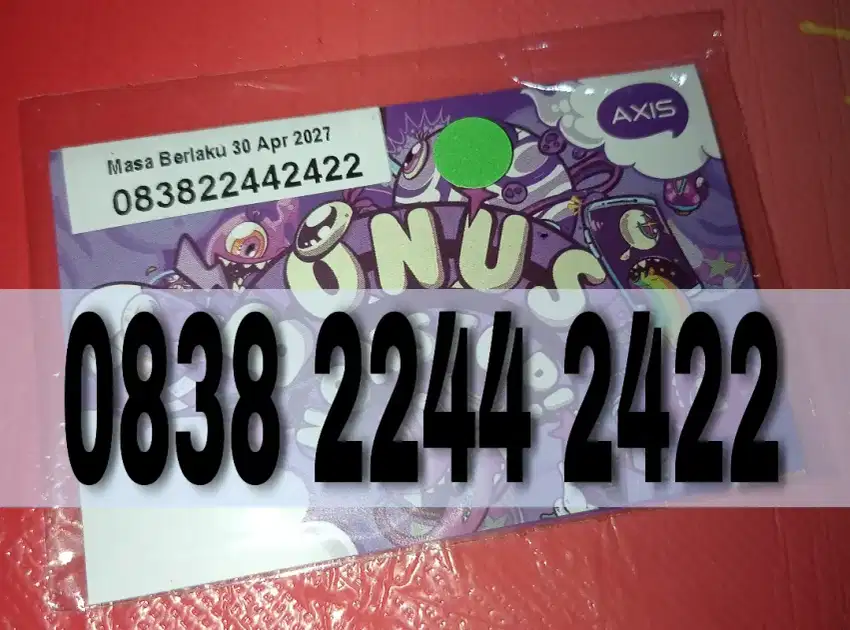 Nomor cantik Kartu Axis Angka Super Rapi Dominan angka 24