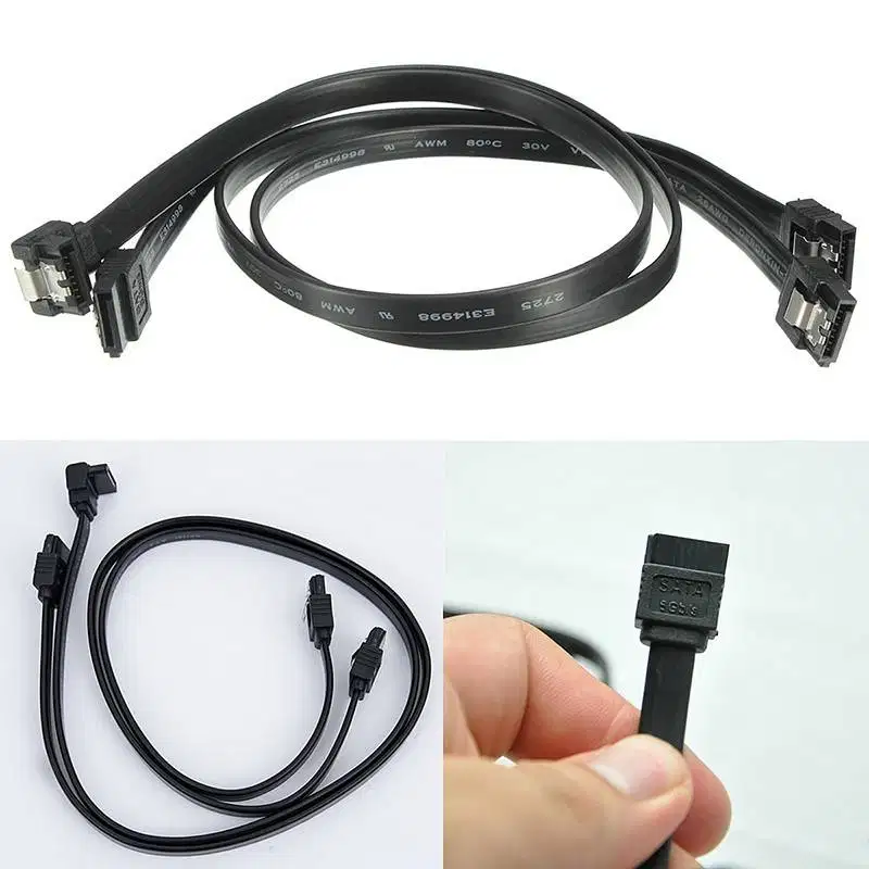 NEW Kabel SATA 3 6Gbps Hitam Putih Harddisk HDD SSD DVD RW Komputer PC