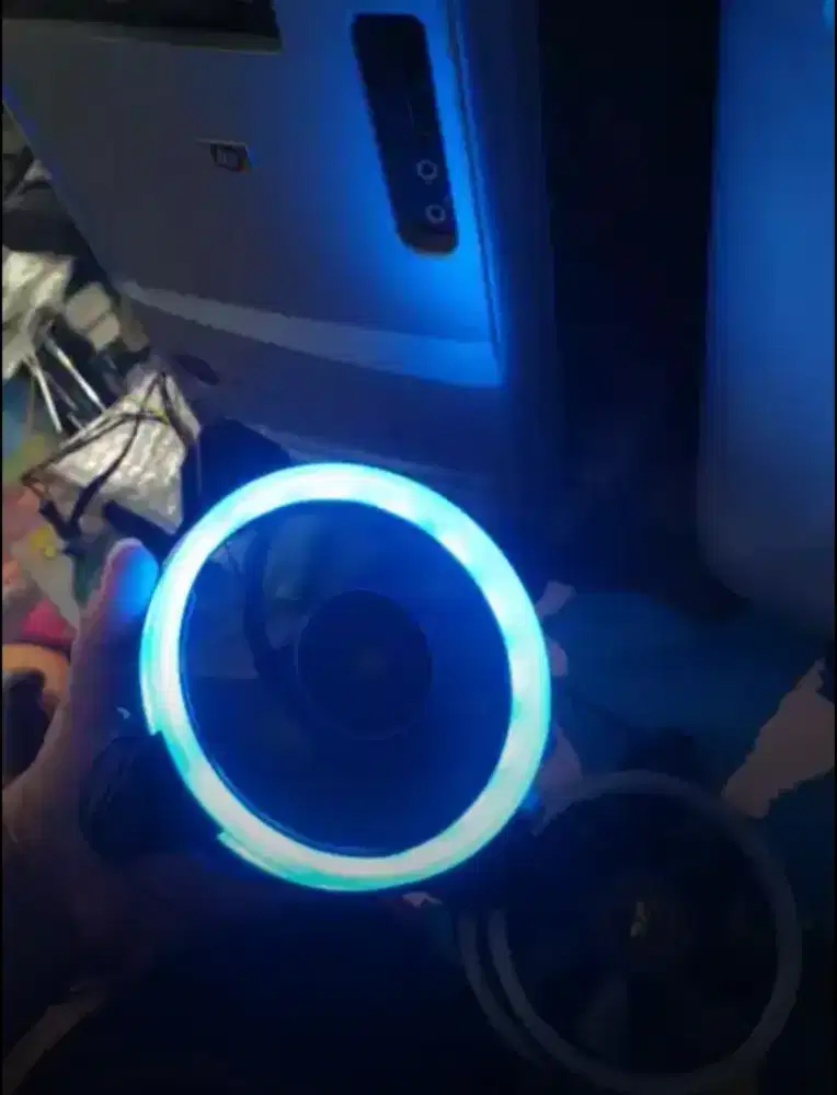 Fan LED ice blue Ori Bawaan Kesing