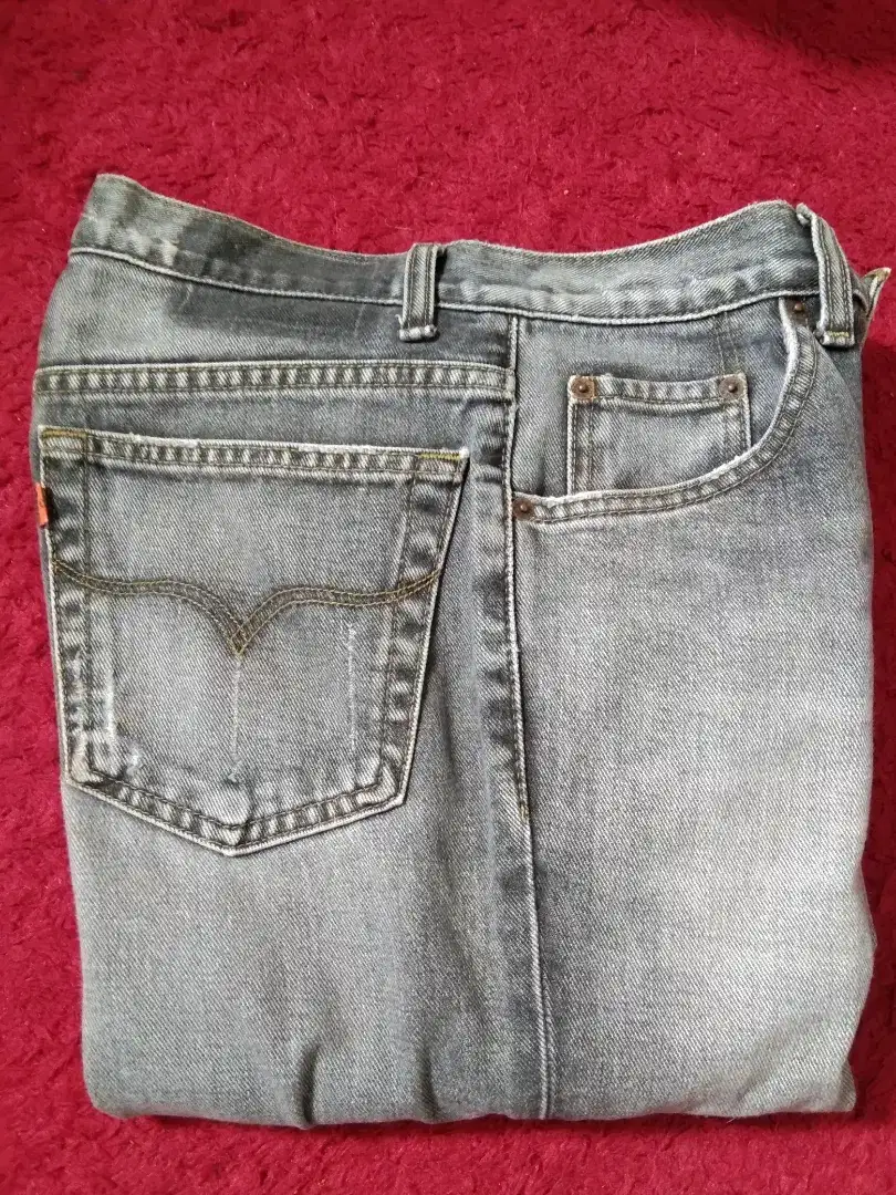 Celana jean Lea Denim hitam wash