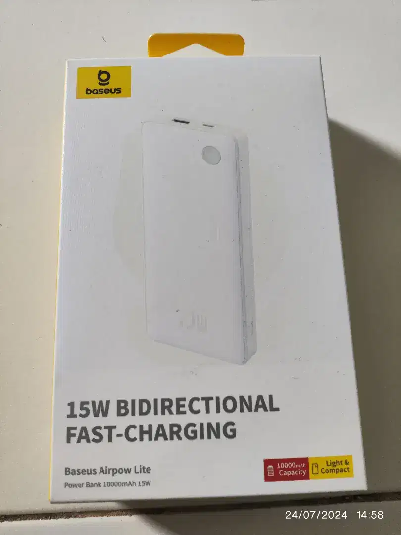 Power Bank Baseus 15 W Bidirectional  10000 mAH