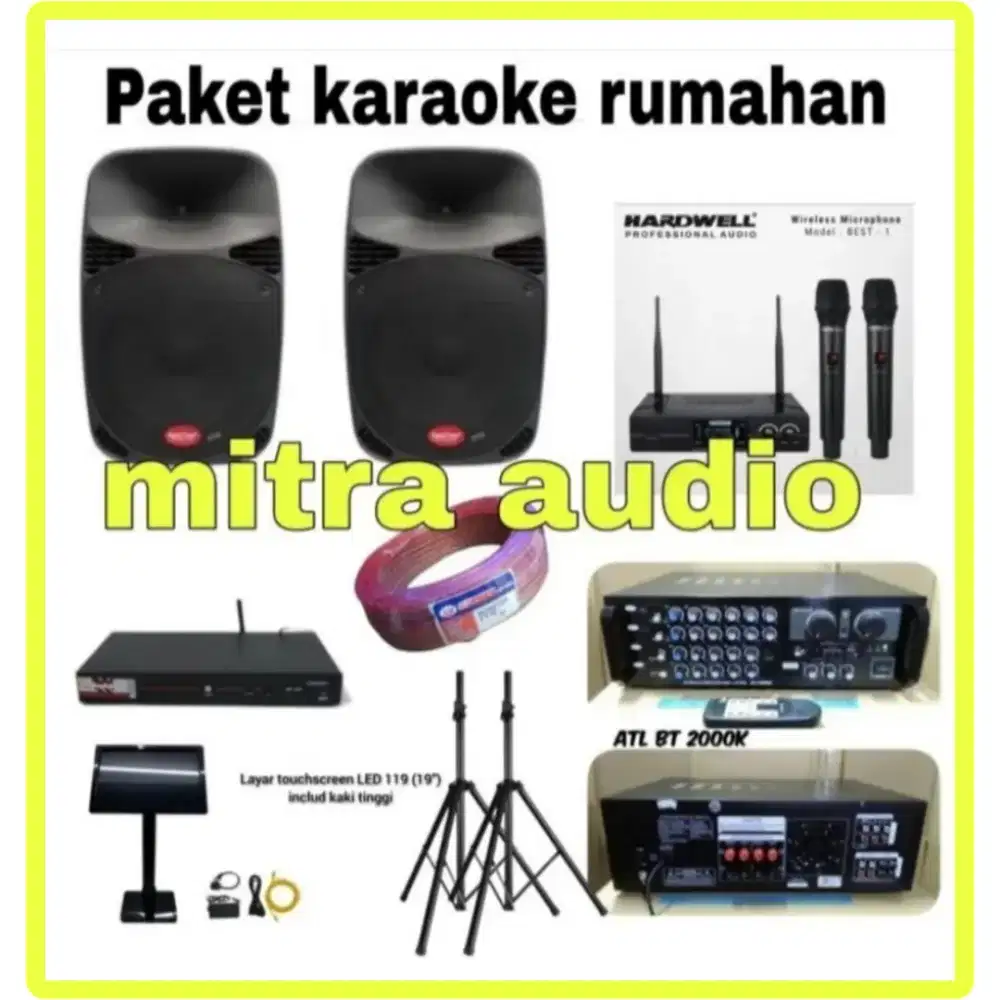 Paket karaoke baretone 15 inch paket room karaoke