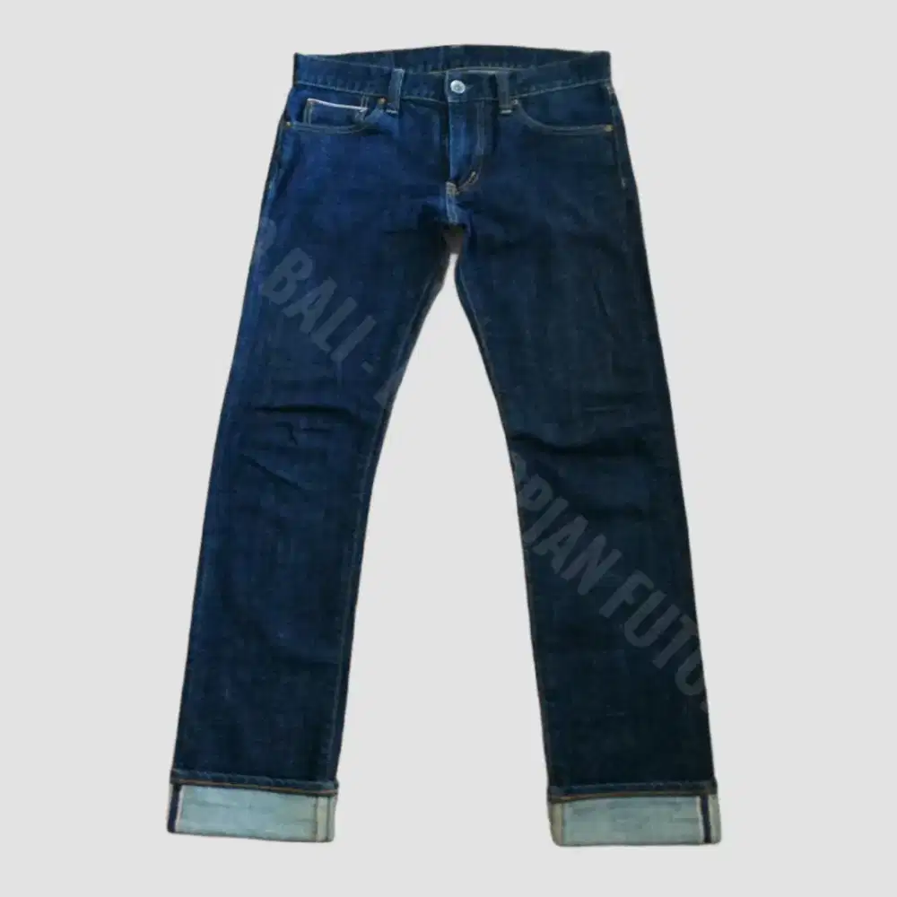 Jeans Selvedge Uniqlo S001 Slim Fit Straight