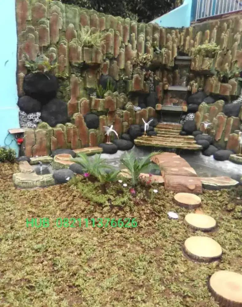 Relif teplok / kolam koi