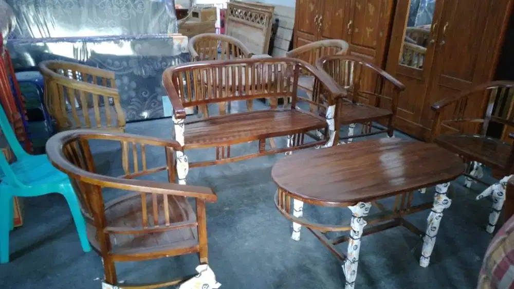 kursi tamu jati murah