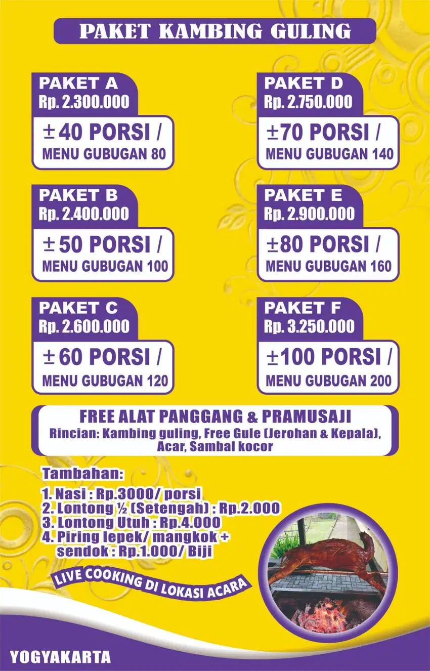 KAMBING GULING HALAL MURAH