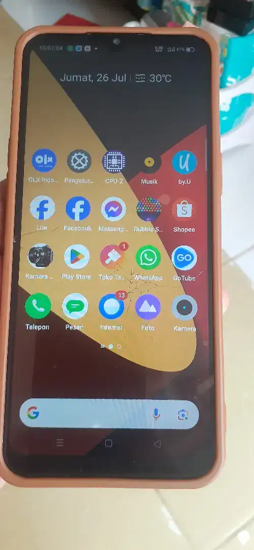 Realme 5i ram 4/64gb hp only.