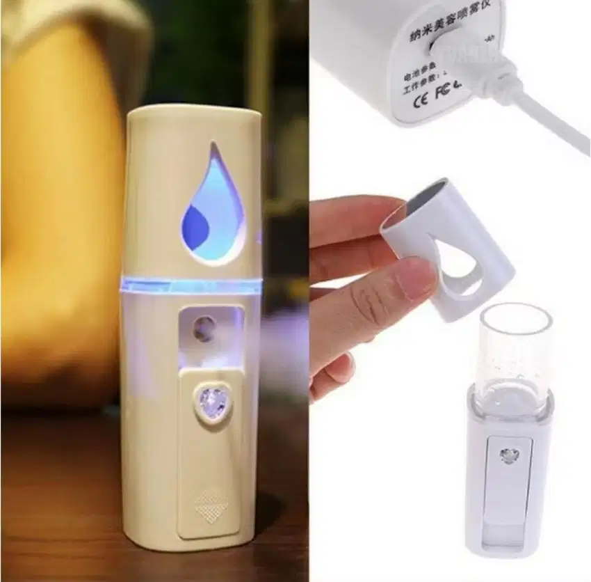 Nano Spray Perawatan Wajah Mini Portable USB Mist Sprayer Pelembab