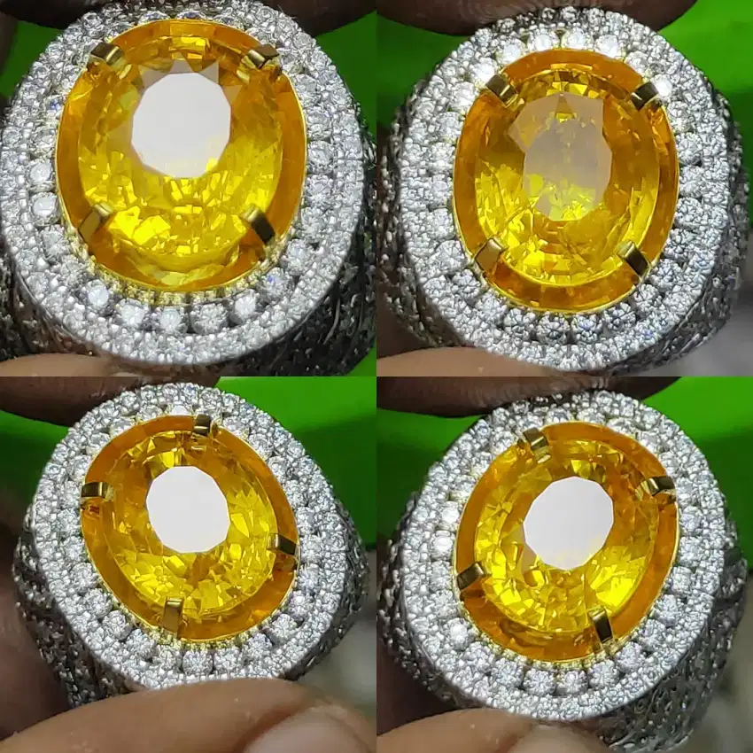 Vivid yellow sapphire 9.37 cts hq