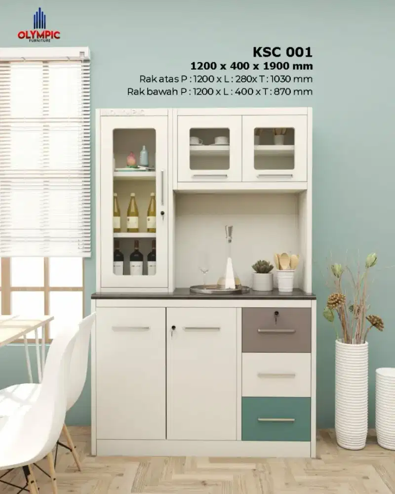 Kitchen set lengkap atas dan bawaj