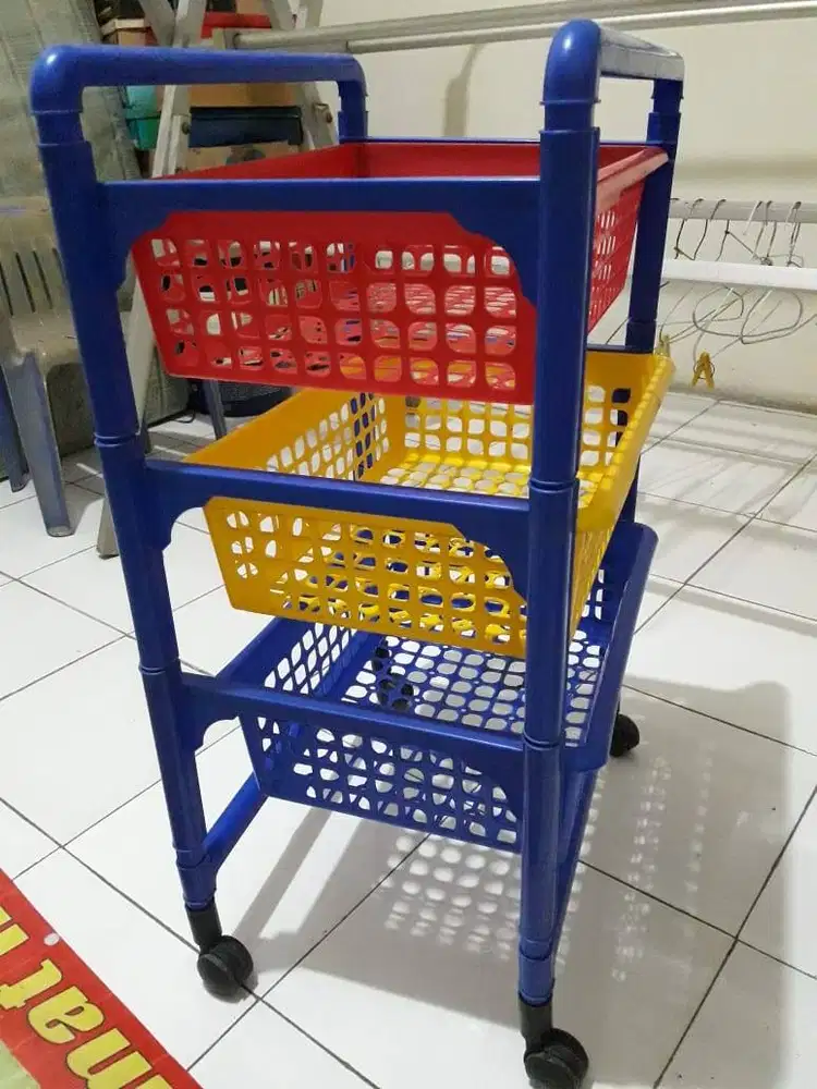 Rak trolley / troli susun 3 cantik