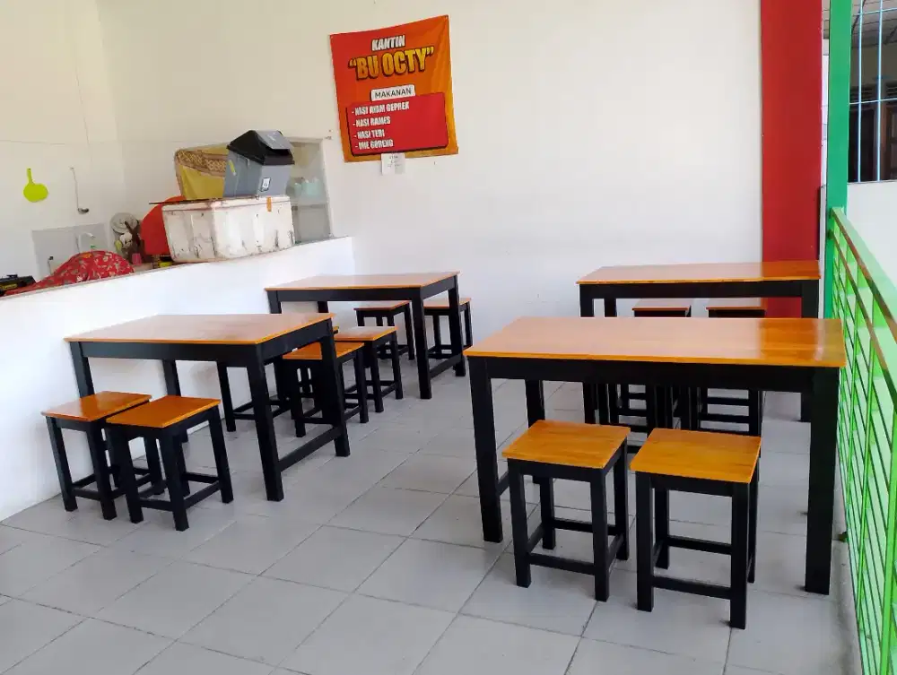 Meja kursi cafe warung promo