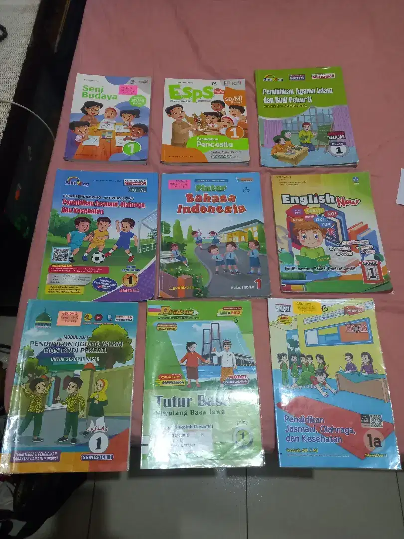 Buku kelas 1 SD sdn sby