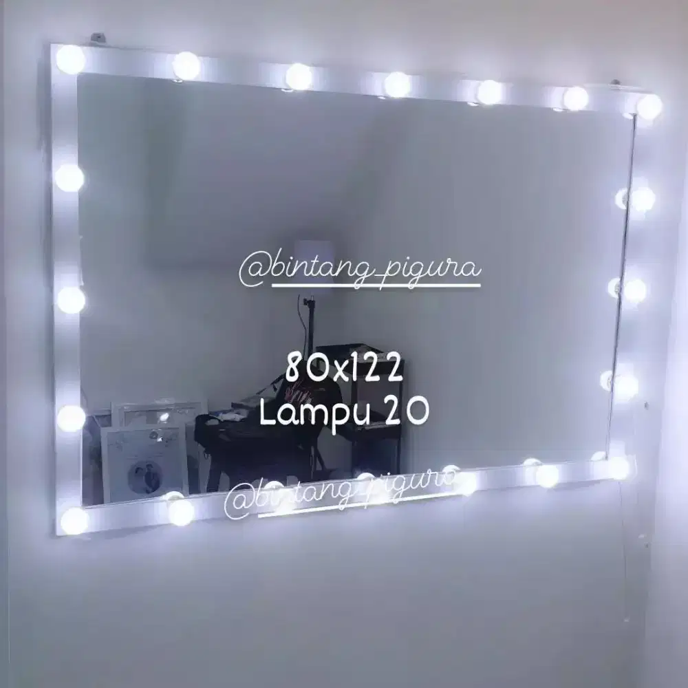 Vanity mirror uk 80x122 lampu 20