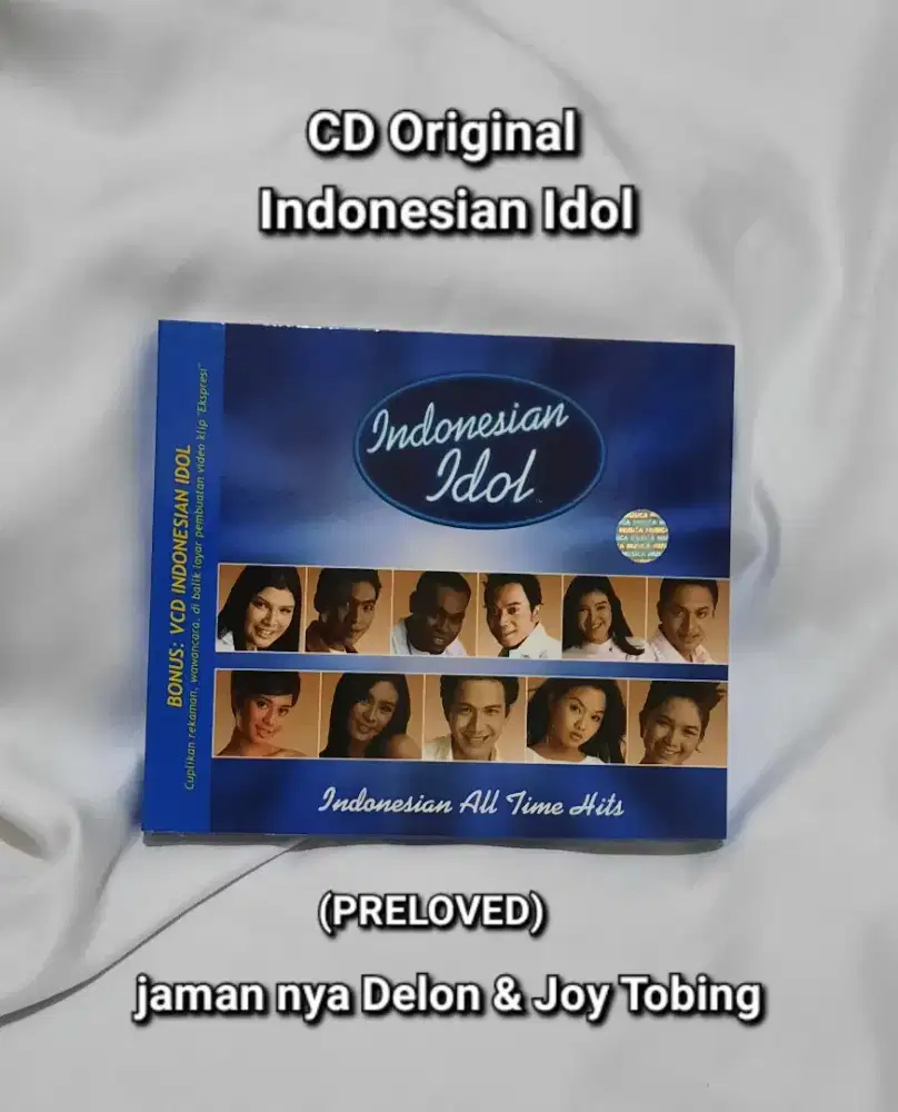 CD Original Indonesian Idol season Delon dan Joy Tobing (PRELOVED)