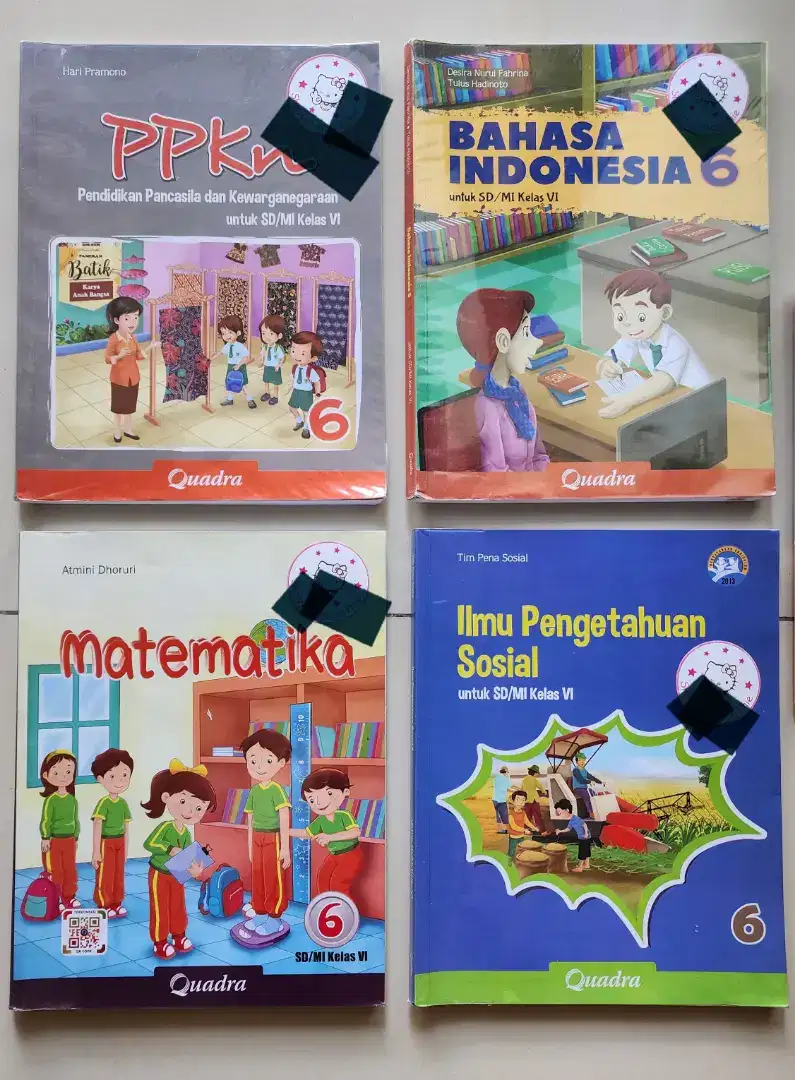 buku sekolah kelas 6 SD, masih bagus, layak pakai