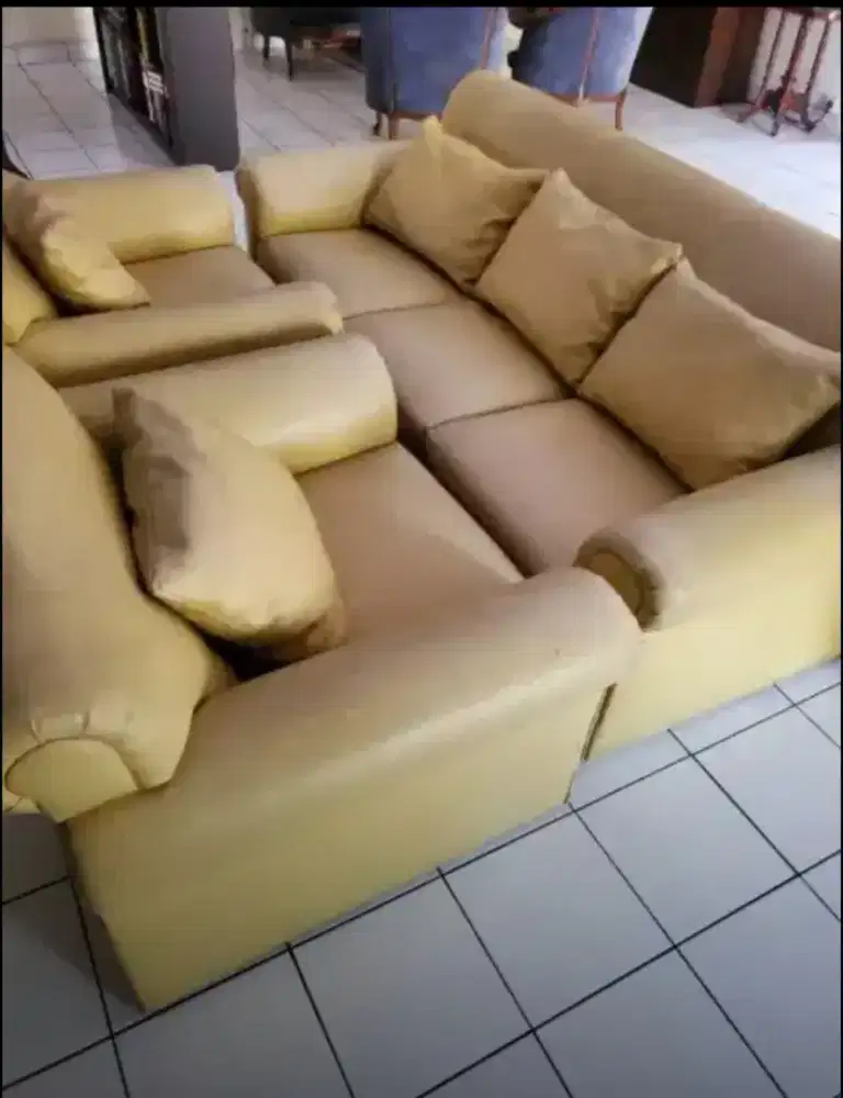 Sofa Yellow lime 5 seaters