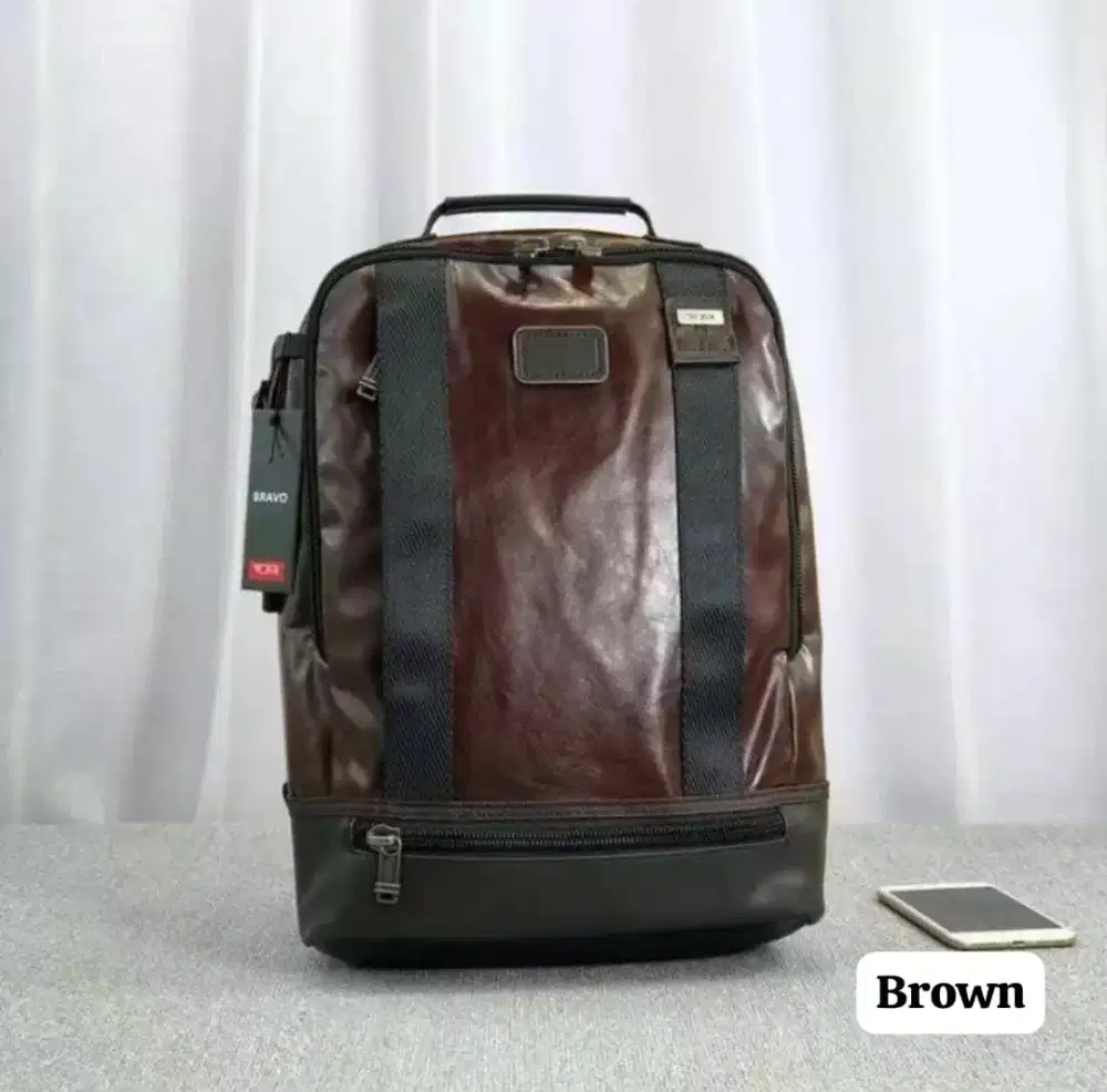 Tas Tumi Dover full leather backpack Leather ransel kulit